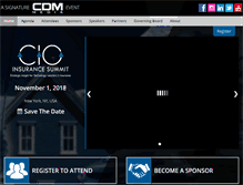 Tablet Screenshot of cioinsurancesummit.com